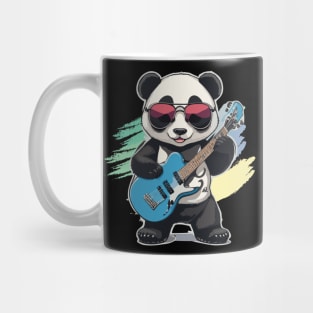 Panda Play Guitar Mug